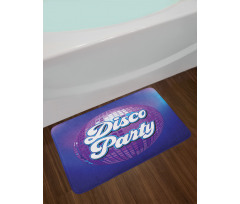 Retro Letter Disco Ball Bath Mat