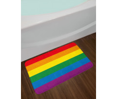 Gay Parade Flag Freedom Bath Mat