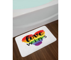 Gay Parade Slogan Bath Mat