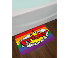 Pop Art Comics Pride Bath Mat