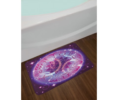 Zodiac Circle Space Bath Mat