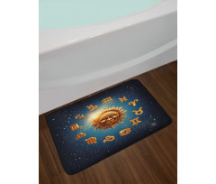 Old Signs on Stardust Bath Mat