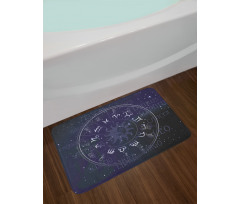 Zodiac Circle Wheel Bath Mat