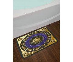 Zodiac Horoscope Art Bath Mat
