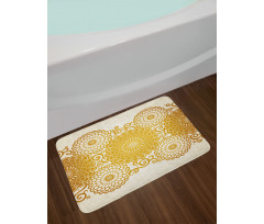 Spring Flowers Border Bath Mat