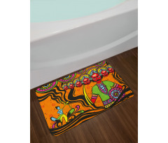 Historical Scene Bath Mat