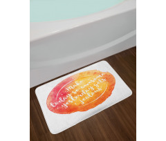 Motivational Grungy Art Bath Mat