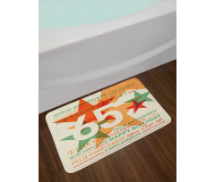 Birthday Languages Bath Mat