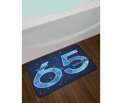 Numbers Bath Mat