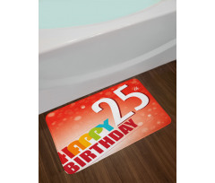 Abstract Colorful Bath Mat