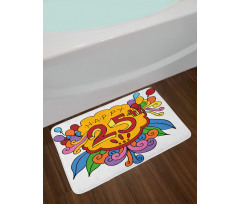 Floral Balloon Bath Mat