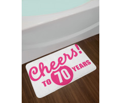 Cheers to 70 Years Bath Mat