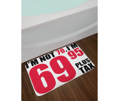 Happy Party Slogan Bath Mat