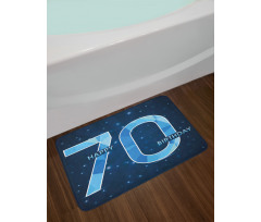 Stars Space Party Bath Mat