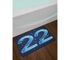 Happy Polygon Star Bath Mat