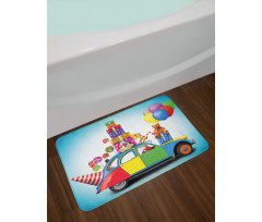 Car Hat Toys Lollipops Bath Mat