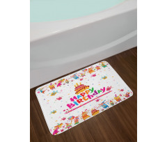 Joyful Mouses Party Mood Bath Mat