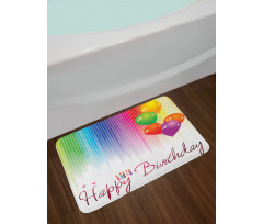 Balloon Greeting Candle Bath Mat