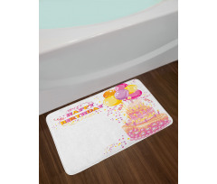 Girl Theme Cake Bath Mat