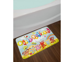 Farm Barn Animals Bath Mat