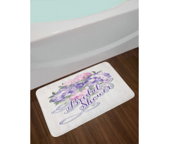 Shabby Hydrangeas Bath Mat