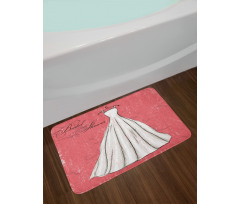 Wedding Bride Party Bath Mat