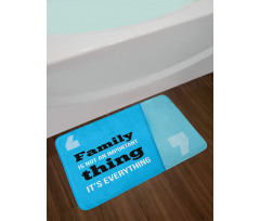Family Writing Bath Mat