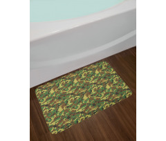 Woodland Abstract Jungle Bath Mat