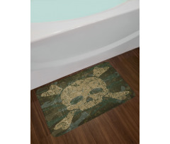 Rusty Aged Camo Design Bath Mat