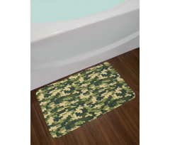 Abstract Chevron Forest Bath Mat