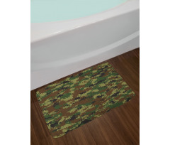 Grunge Graphic Camouflage Bath Mat