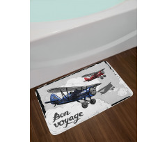 Retro Bon Voyage Bath Mat