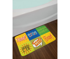 Lucky Pop Art Bath Mat