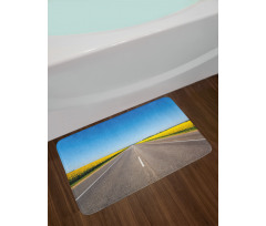 Sunflowers Road Bath Mat