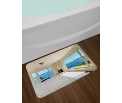 Ocean Nature Forest View Bath Mat