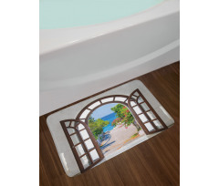 Summer Home in Garden Bath Mat