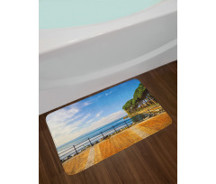 Bolsena Lake Italy View Bath Mat