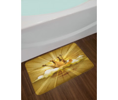 Fairytale Crown and Clouds Bath Mat