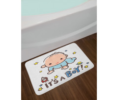 Baby Boy Gender Bath Mat