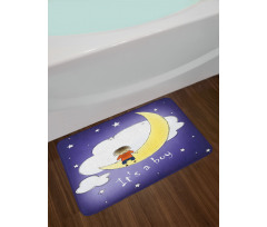 Boy Baby Sky Greeting Bath Mat