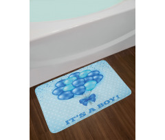 Balloons Polka Dots Bath Mat