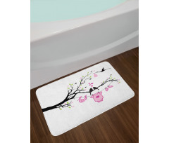 Newborn Girl Love Bath Mat