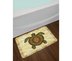 Turtle Zentangle Artwork Bath Mat