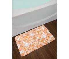 Triangular Grid Artwork Bath Mat