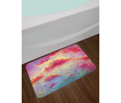 Vibrant Clouds Scenic Bath Mat