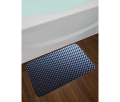 Checkered Halftone Bath Mat