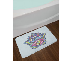 Doodle Colorful Hamsa Bath Mat