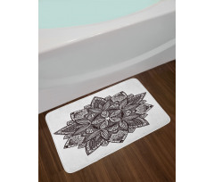 Floral Tattoo Art Bath Mat