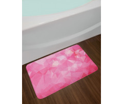 Mosaic Fractal Style Bath Mat