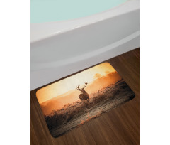 Deer Morning Sun Bath Mat